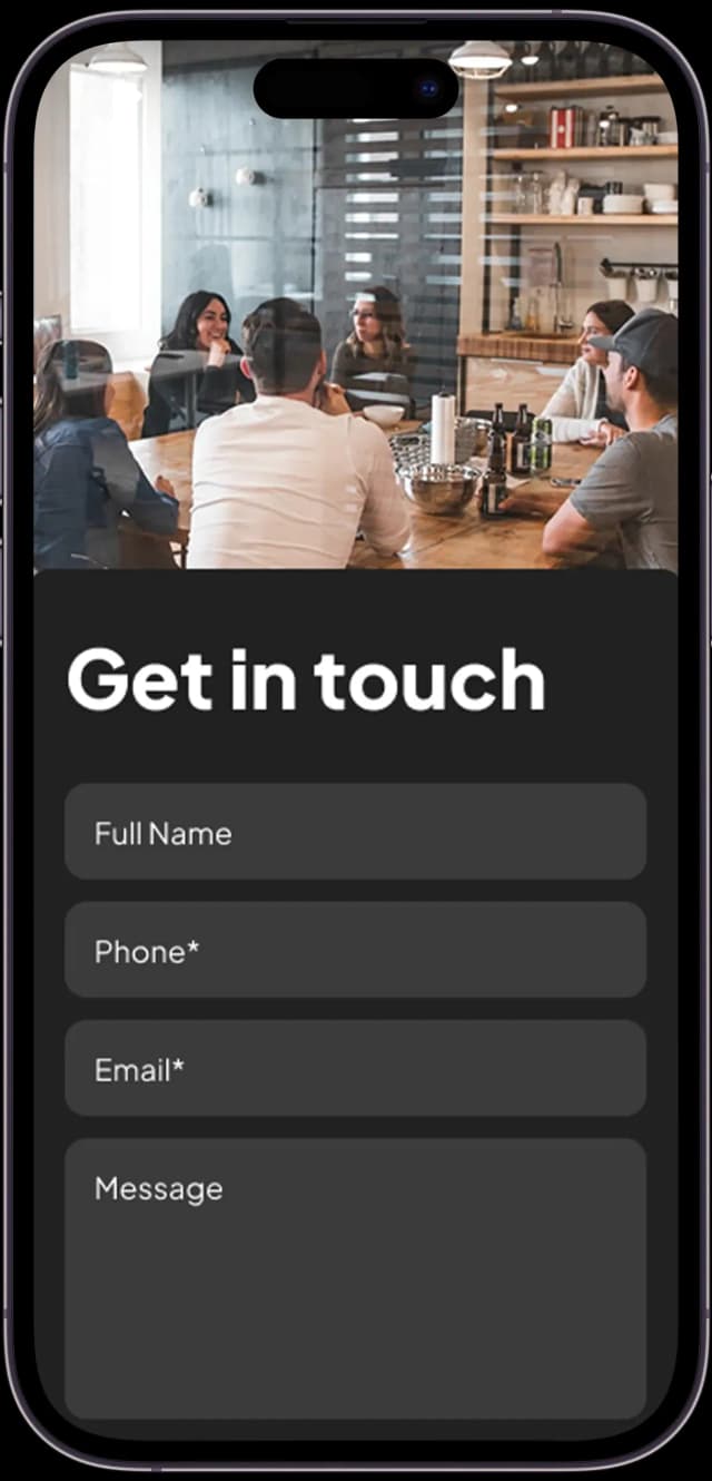 Space Rental App Left Screen