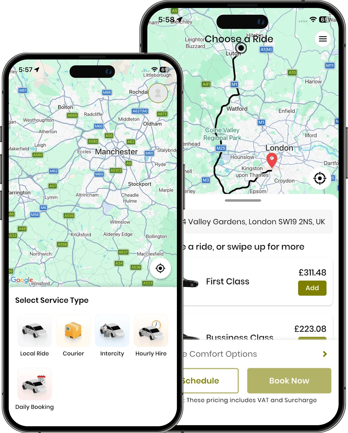 Kunar Global app showcase banner for an on-demand service platform.