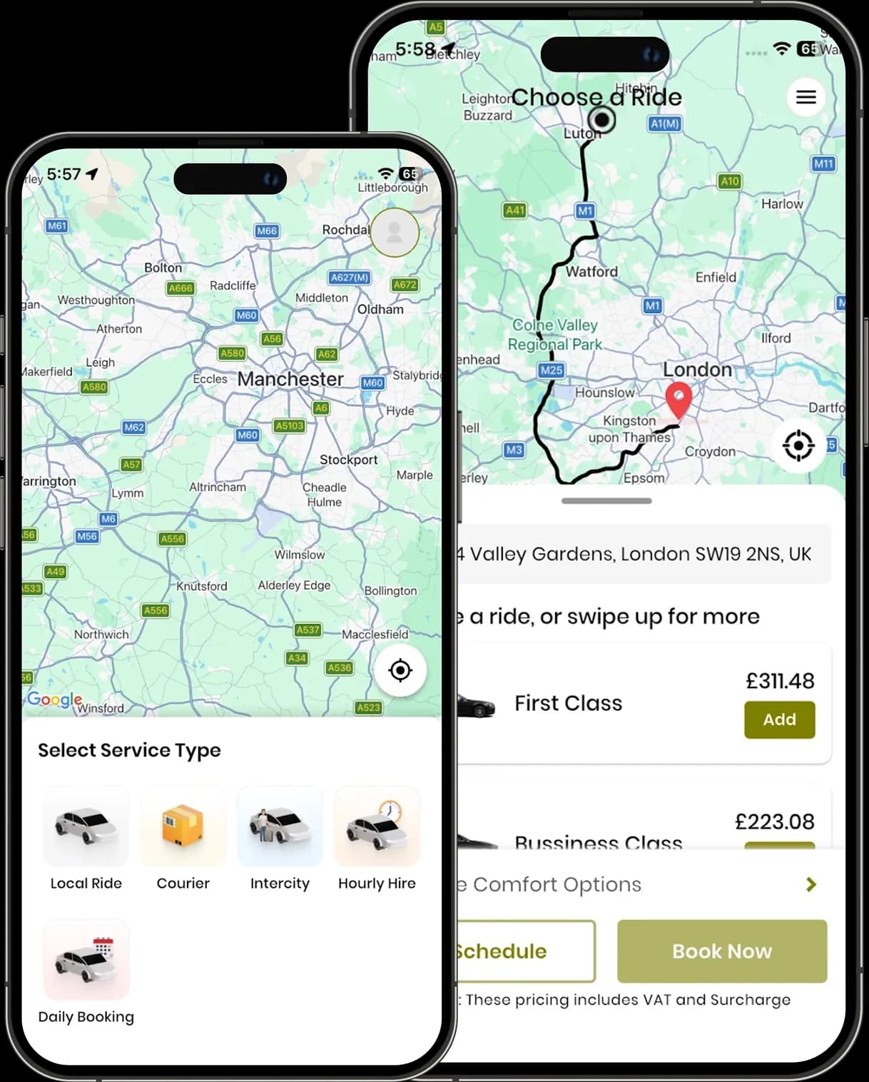Kunar Global app showcase banner for an on-demand service platform.