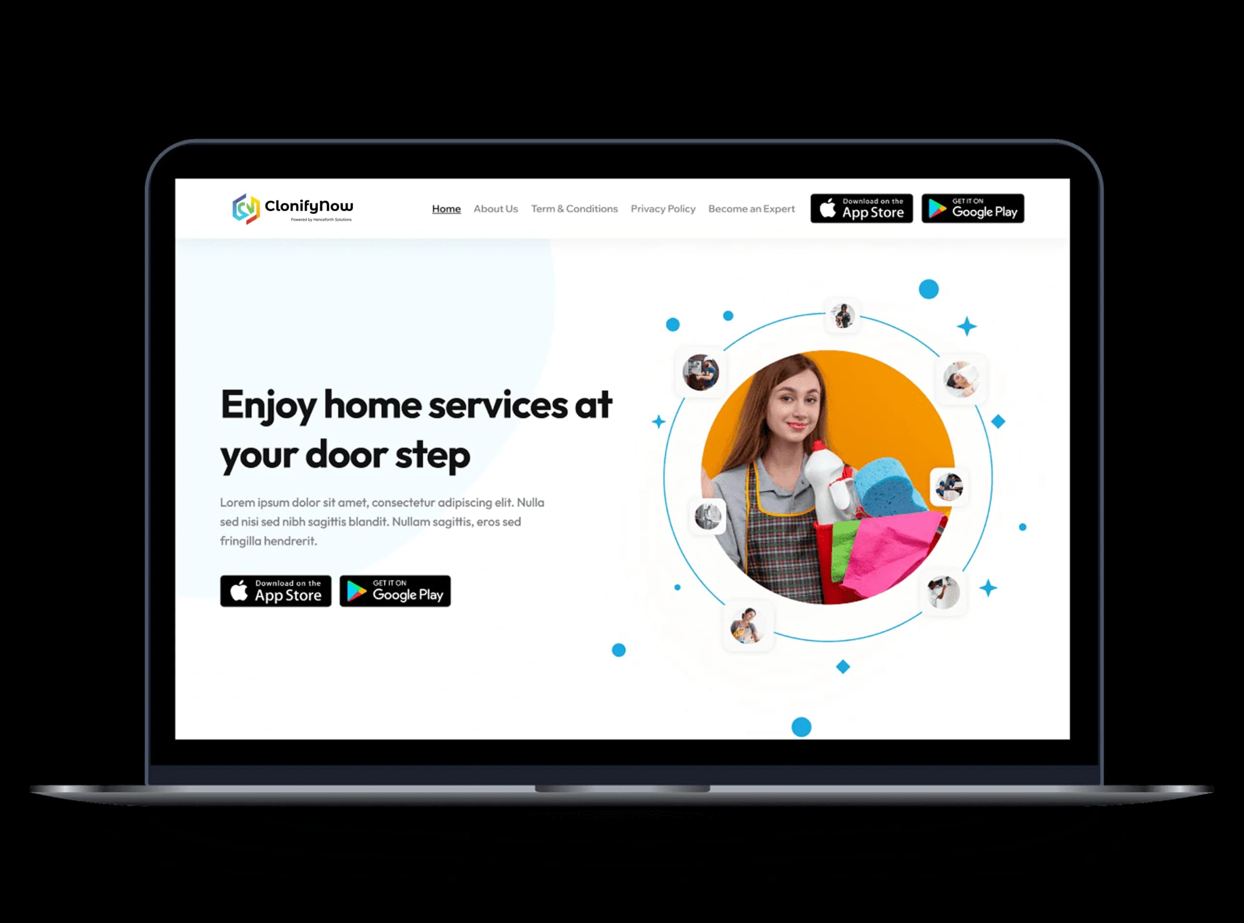 Branded Website Clone App Development Preview