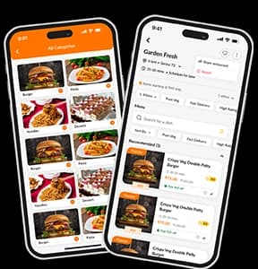 Ready Delivery App banner showcasing a food delivery platform with restaurant management and admin controls.