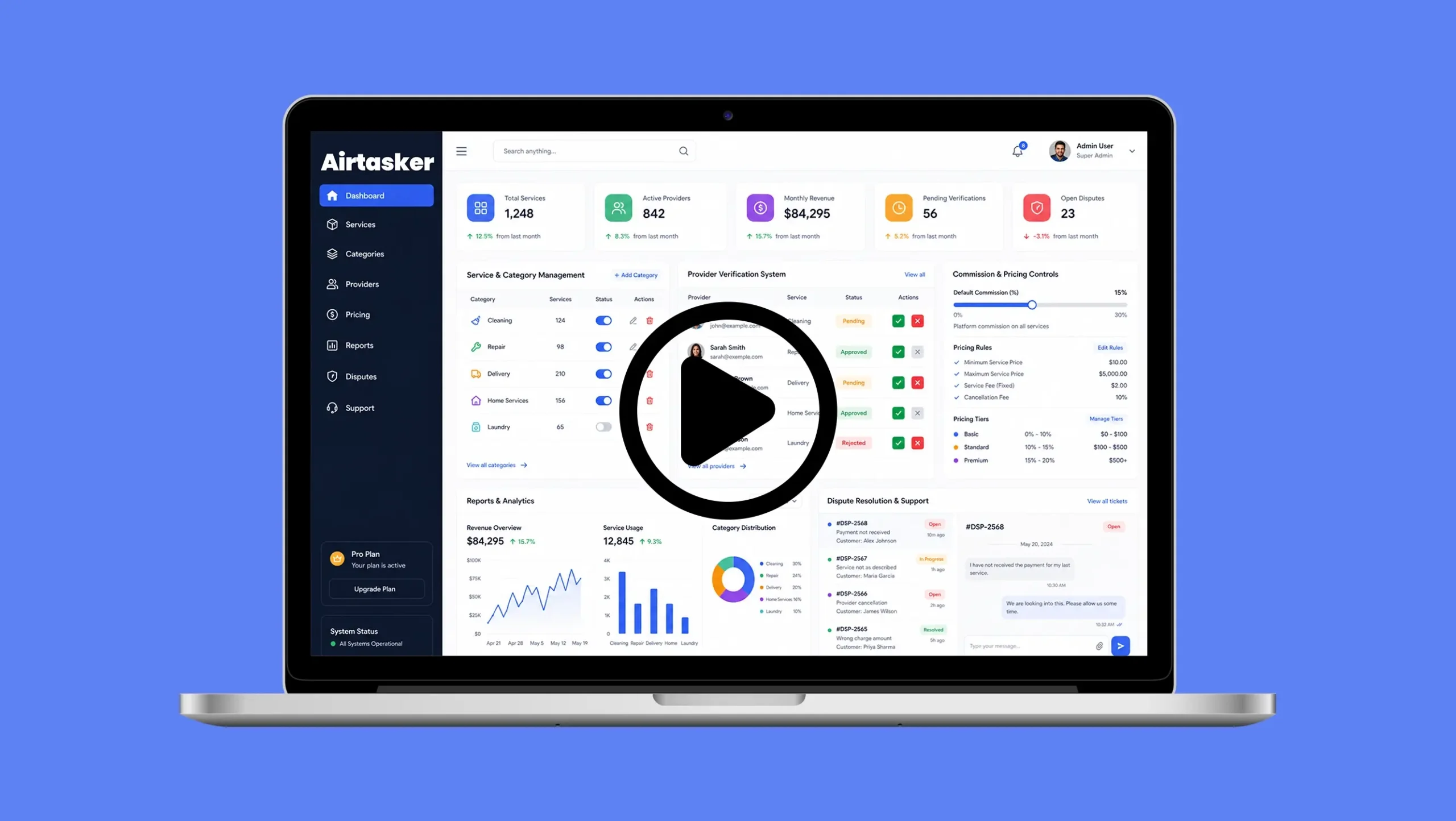 Admin panel