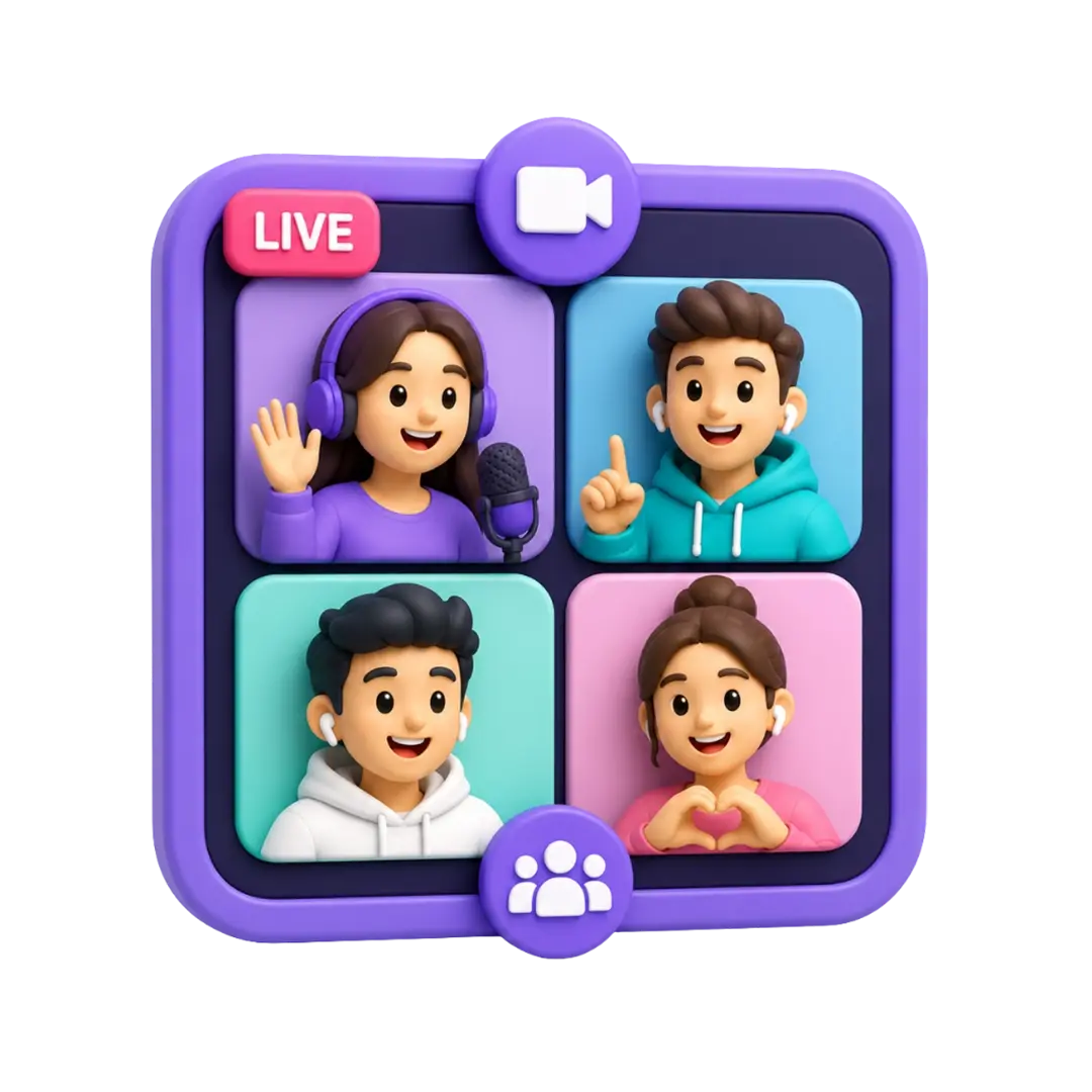 Multi-Guest Co-Streaming Rooms