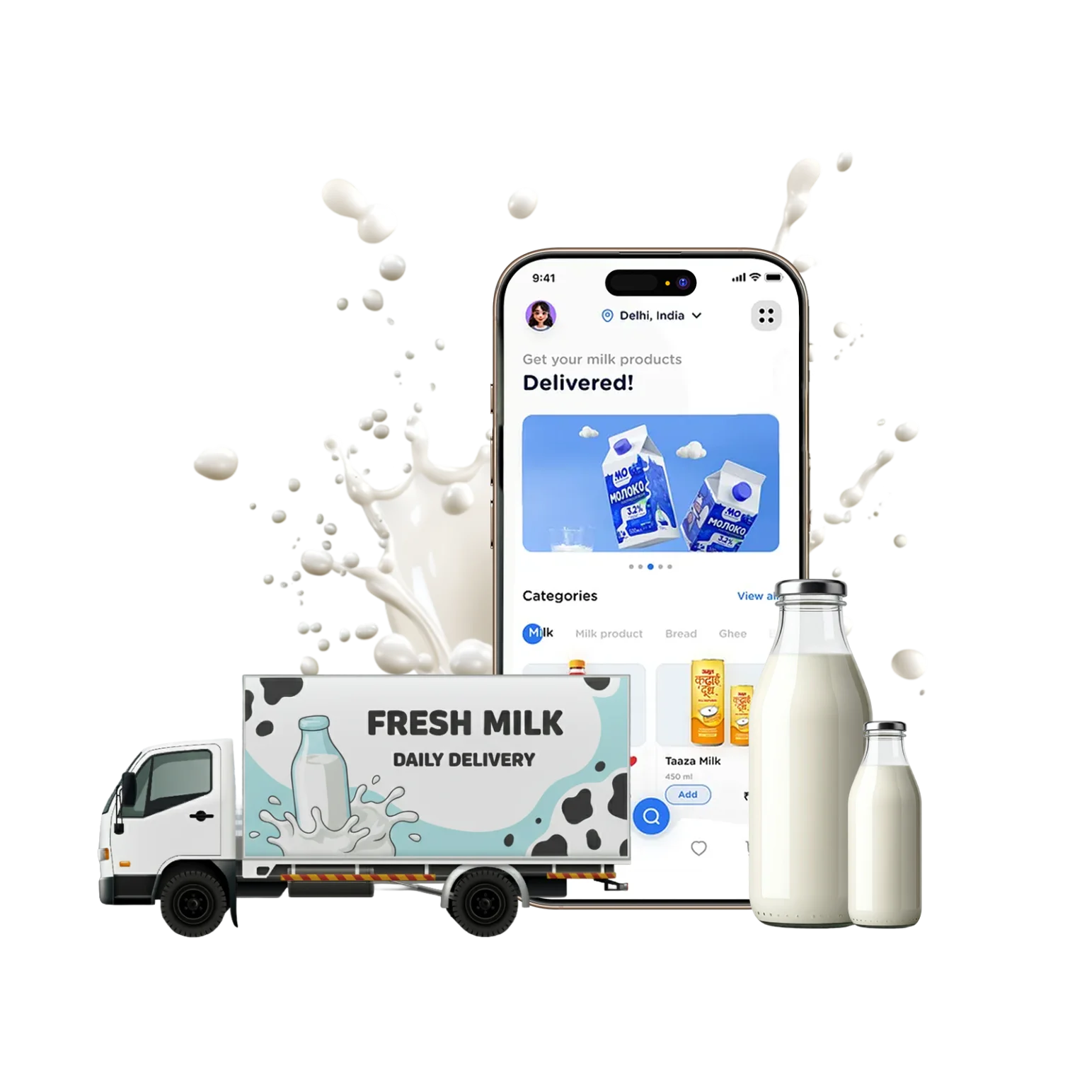 Milk Delivery App Development Services