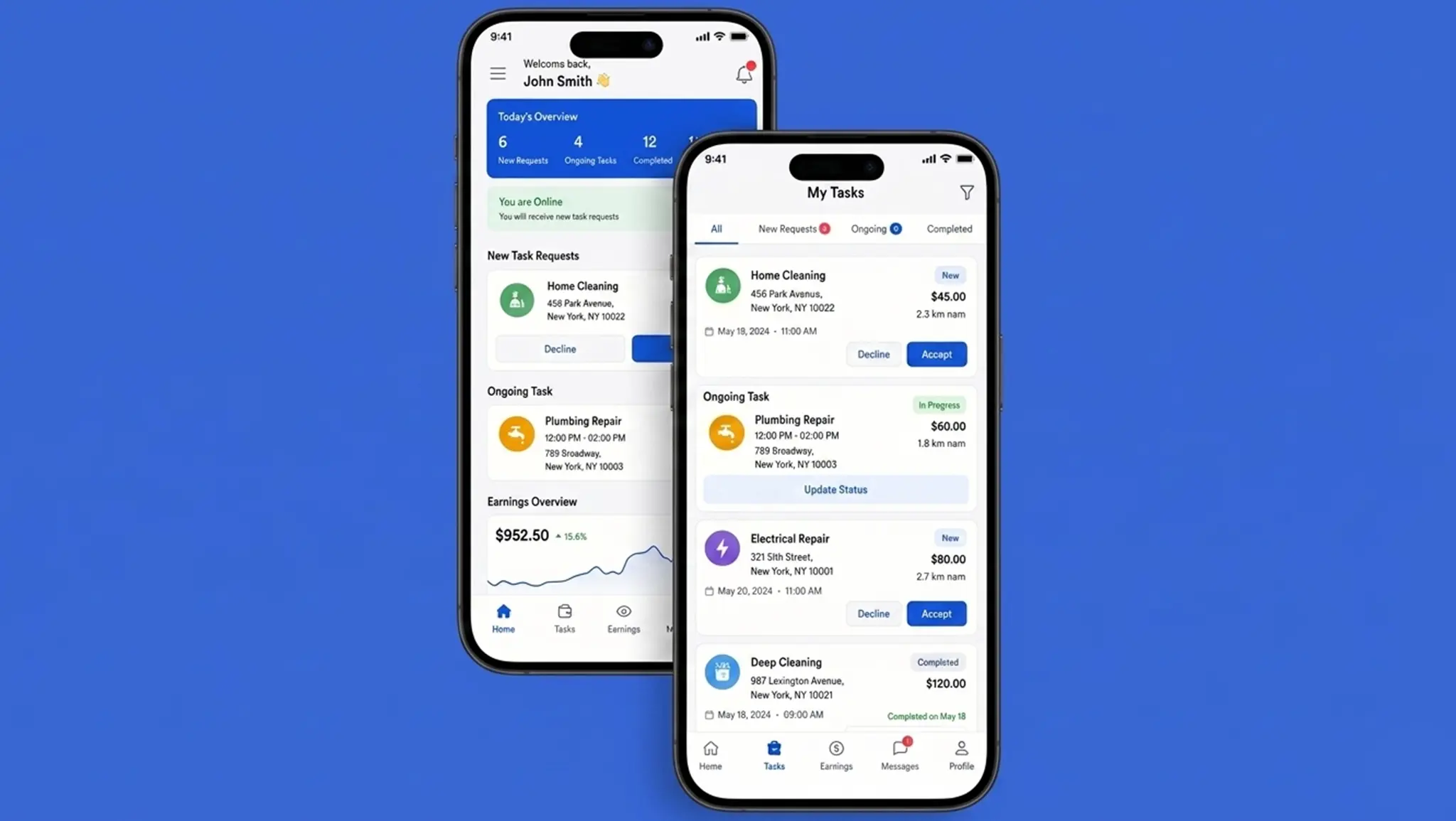 Service Provider App Features