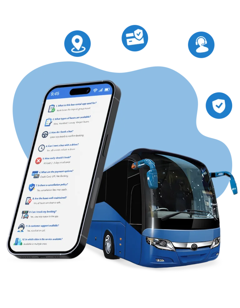 What is a bus rental app